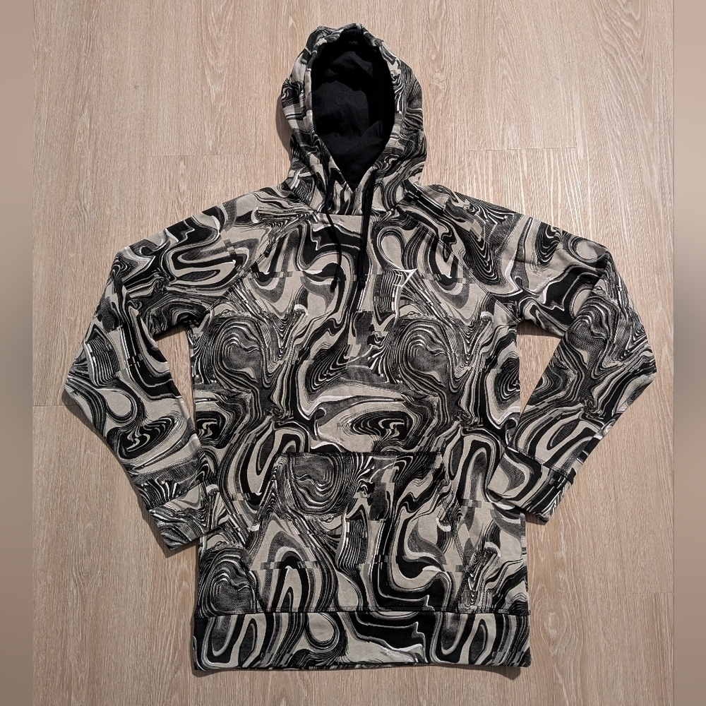 Gymshark Hoodie Men's Small Tie Dye Swirl Activewear - Picture 2 of 9